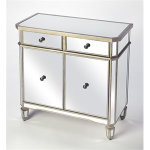 butler specialty marissa mirrored chest in chome