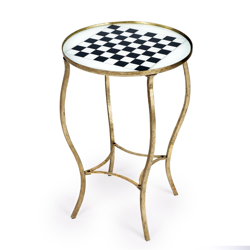 Butler Specialty Judith Antique Game Table In Gold