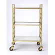 Butler Specialty Arcadia Polished Bar Cart In Gold