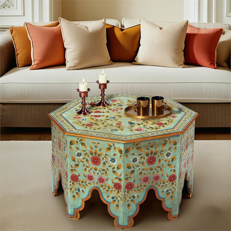 Butler Specialty Priya Hand Painted Coffee Table In Espresso
