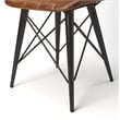Butler Specialty Patty Leather Side Chair In Brown