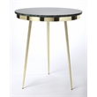 Butler Specialty Hollings Marble And Brass Accent Table In Green