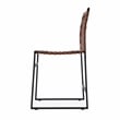 Butler Specialty Company Urban Woven Leather And Metal Side Chair - Brown