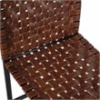 Butler Specialty Company Urban Woven Leather And Metal Side Chair - Brown