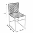 Butler Specialty Company Urban Woven Leather And Metal Side Chair - Brown
