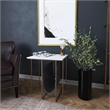 Butler Specialty Stephanik Marble And Leather Magazine Table In Gray