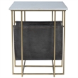 Butler Specialty Stephanik Marble And Leather Magazine Table In Gray