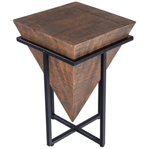 Butler Specialty Gulnaria Wood and Metal Accent Table in Brown