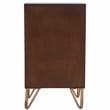 Butler Specialty Alda Wood And Brass Metal Inlay Chairside Chest In Brown
