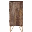 Butler Specialty Alda Wood And Brass Metal Inlay Chairside Chest In Brown