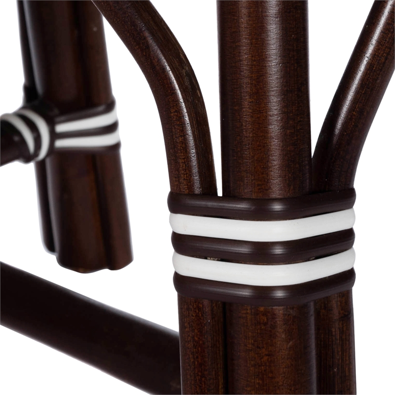 Butler Marcella Dark Brown Rattan Bench