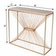 Butler Specialty Cosmo Fossil Stone And Metal Console Table In Gold