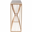 Butler Specialty Cosmo Fossil Stone And Metal Console Table In Gold