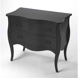 butler specialty company  rochelle black 2 drawer chest