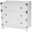 Butler Specialty Company Forster Wood Campaign Chest - Glossy White