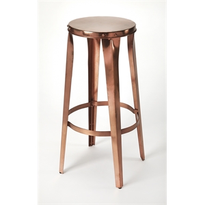 butler specialty ulrich copper backless bar stool in copper