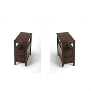Plantation Cherry 2 Drawer Marcus End Table Set