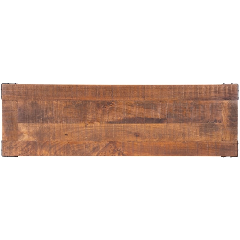 Butler Specialty Masterson Industrial  Wood & Metal Bench in Beige