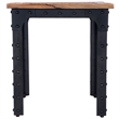 Butler Specialty River Wood & Iron Metal Dining Table in Beige