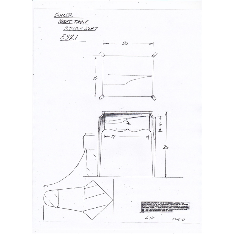 Butler Specialty Wilshire Nightstand In Dark Brown