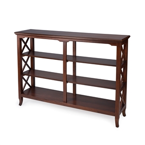butler specialty appolinar plantation wood bookcase in cherry