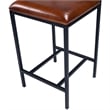 Butler Specialty Lazarus Leather & Metal Counter Stool In Brown