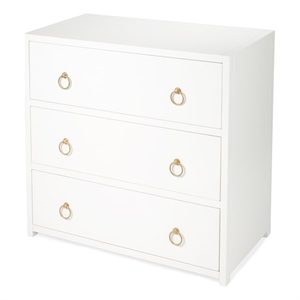 Butler Specialty Company Lark 3 Drawer Wood Chest - White