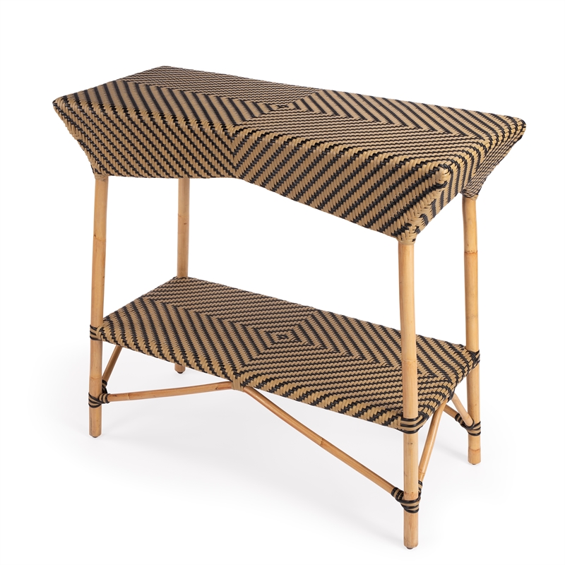 Butler Ciel  Brown Rattan Bar Cart