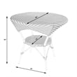 Butler Ciel Brown and Beige  Rattan Dining Table