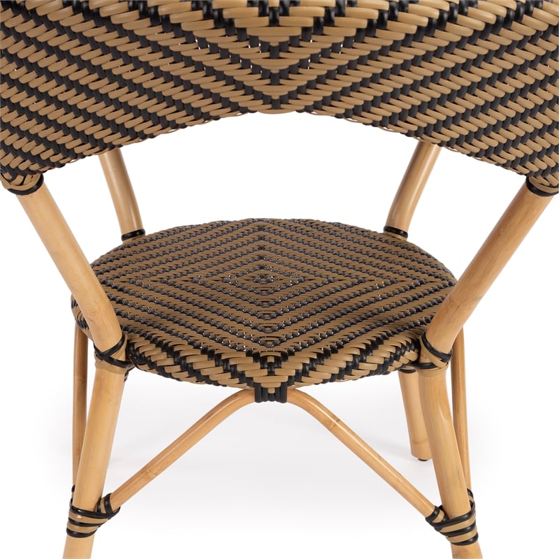 Butler Ciel Brown and Beige  Rattan Dining Table