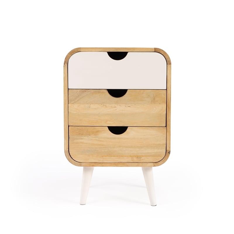 Butler Specialty Danville Beige Mango Wood  Modern End Table With Storage