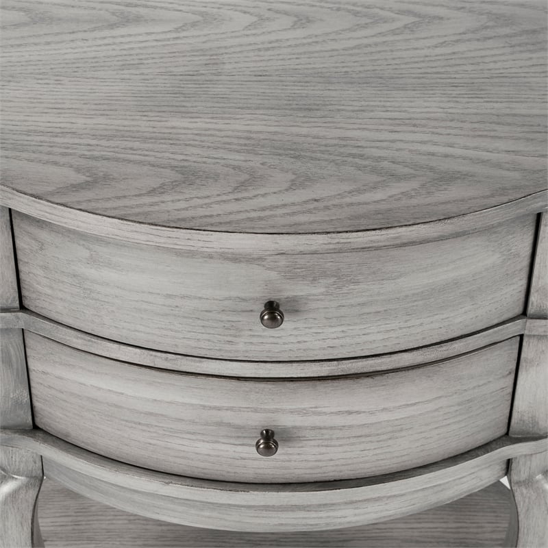 Butler Jarvis Gray Oval Side Table
