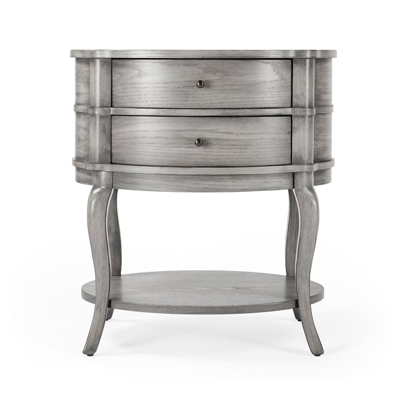 Butler Jarvis Gray Oval Side Table