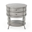 Butler Jarvis Gray Oval Side Table