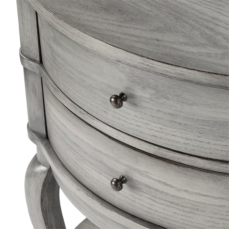 Butler Jarvis Gray Oval Side Table