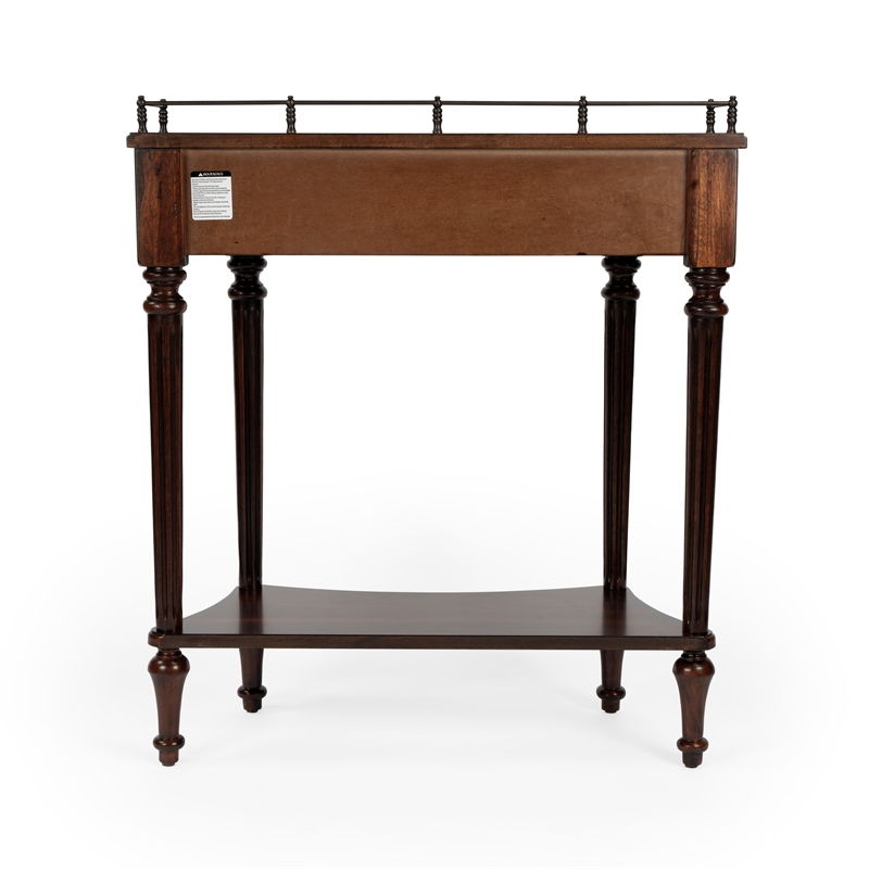 Charleston Wood Console Table - Dark Brown