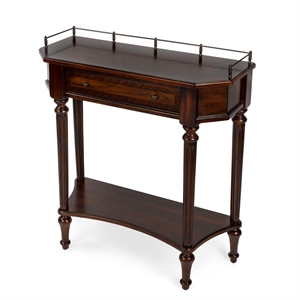 Charleston Wood Console Table - Dark Brown