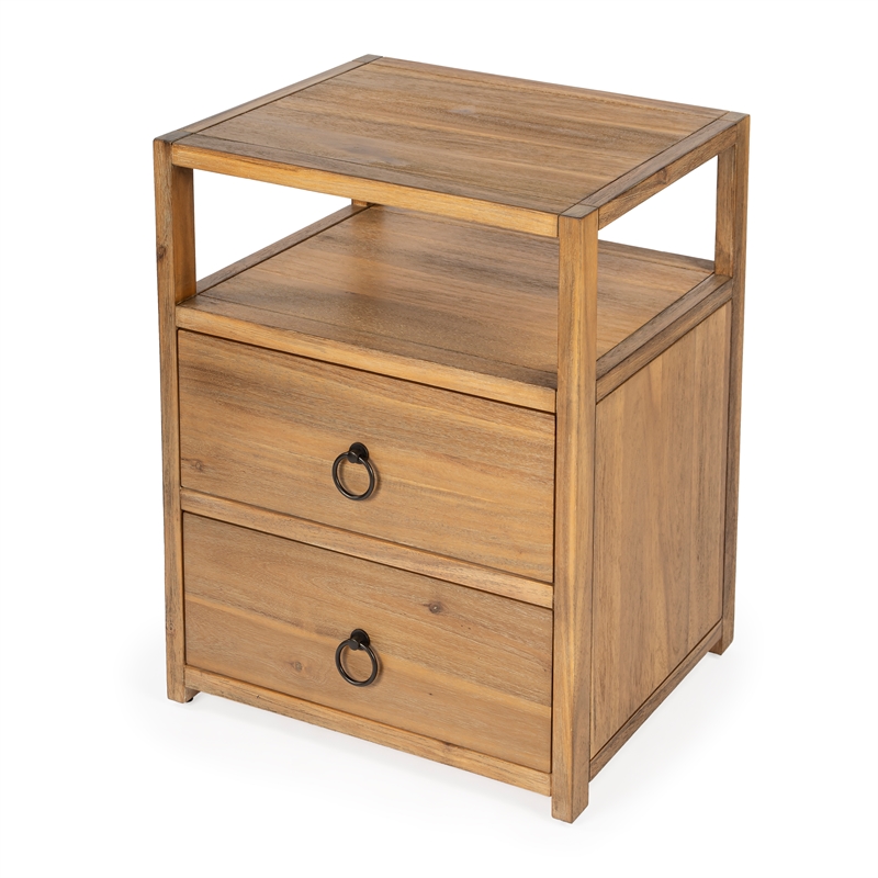 Butler Specialty Company Lark 2-Drawer Wood Nightstand - Natural