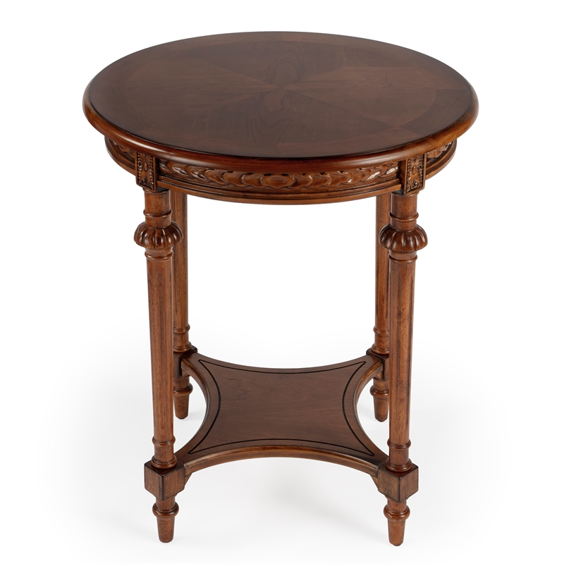 Butler Hellinger Olive Ash Burl Lamp Table In Brown