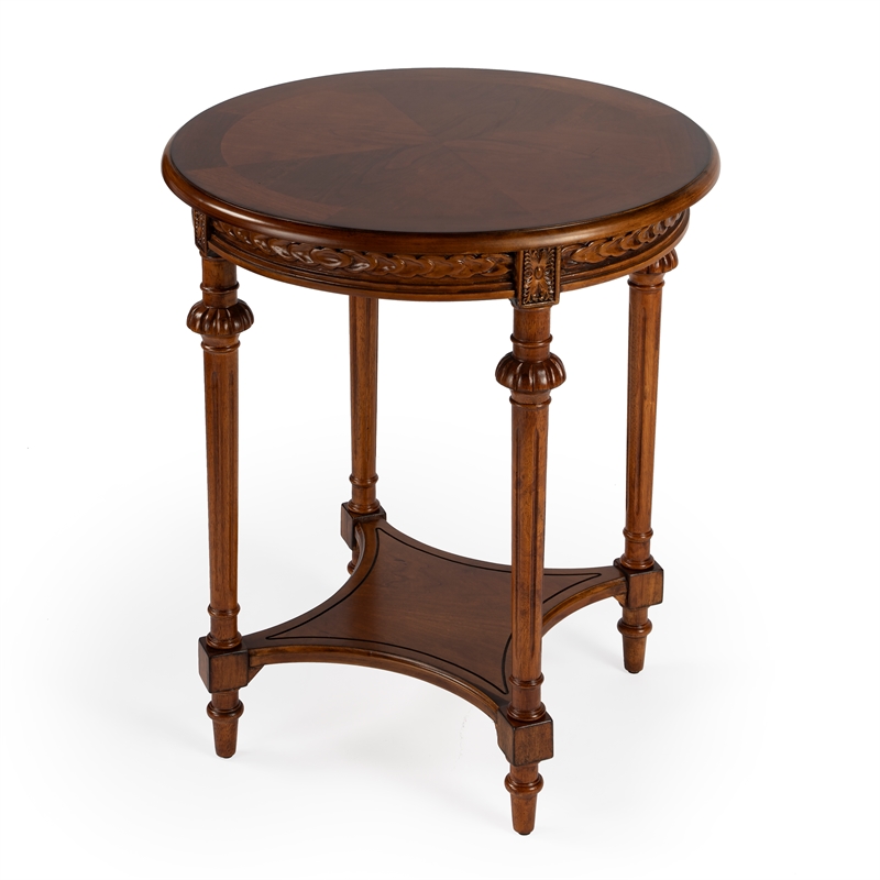 Butler Hellinger Olive Ash Burl Lamp Table In Brown