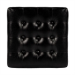 Butler Leon Black Leather Ottoman