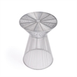 Butler Specialty Greeley Silver Metal End Table