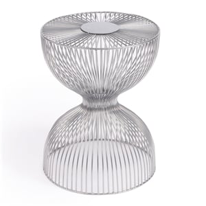 Butler Specialty Nicholas Silver Metal End Table