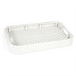 Butler Specialty Company Selena White Rattan Bar Cart