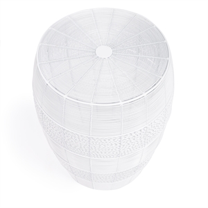 Butler Bellarose White Metal End Table