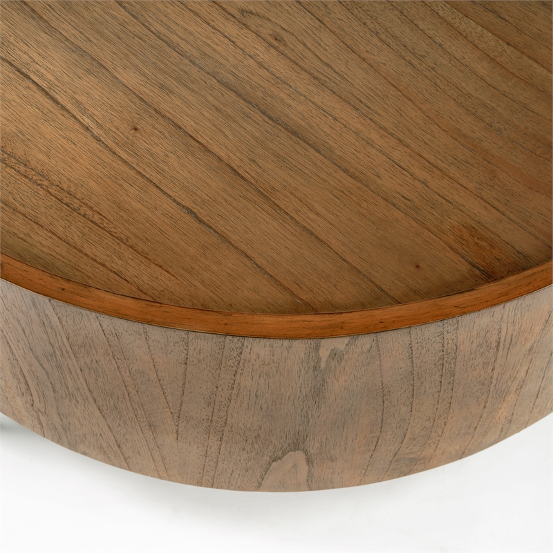 Butler Tori Brown Wood Round Coffee Table