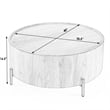 Butler Tori Brown Wood Round Coffee Table