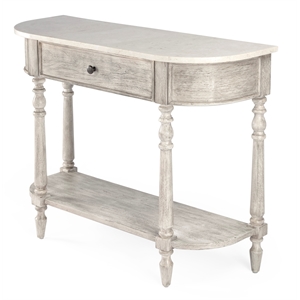 butler danielle marble console table in gray