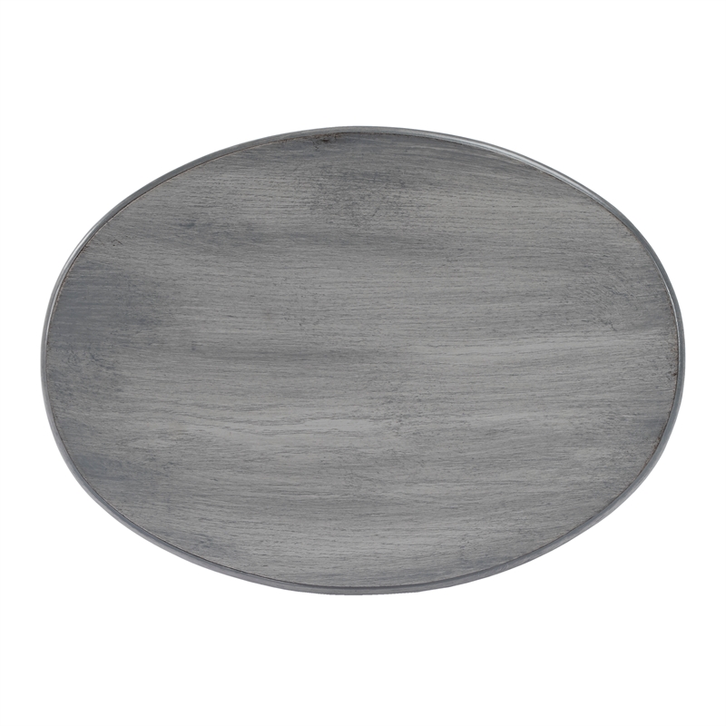 Butler Specialty Whitley Powder Gray Oval Side Table