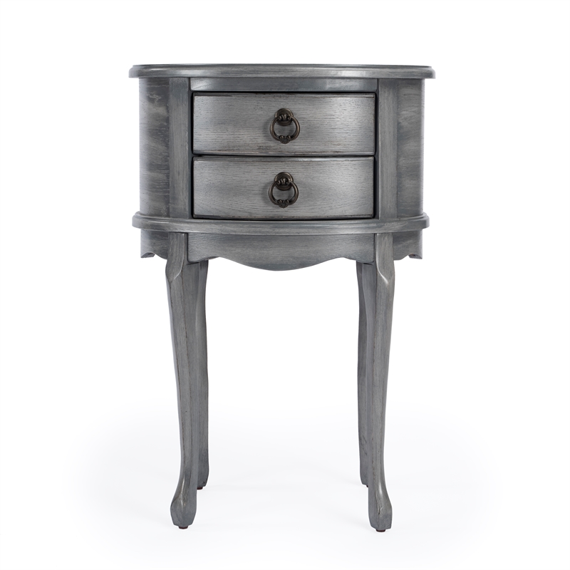 Butler Specialty Whitley Powder Gray Oval Side Table